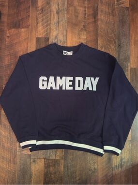 Beach Riot Devyn Sweatshirt Game Day crewneck Navy Size Small S